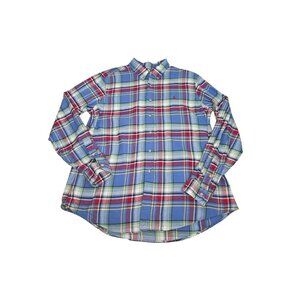 Ralph Lauren Colorful Flannel Shirt Plaid Men's XL Button Down Cotton